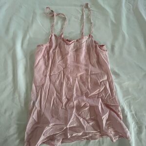 Pink satin Women's Top